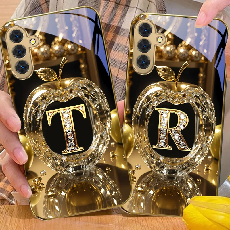 Exquisite Luxury Gold Glass Phone Case