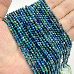 Natural Blue Gemstone Beads for Jewelry Making - Aquamarine, Amazonite, Apatite, Lapis, Turquoise Spacer Beads (NO.23 Phoenix Lapis)