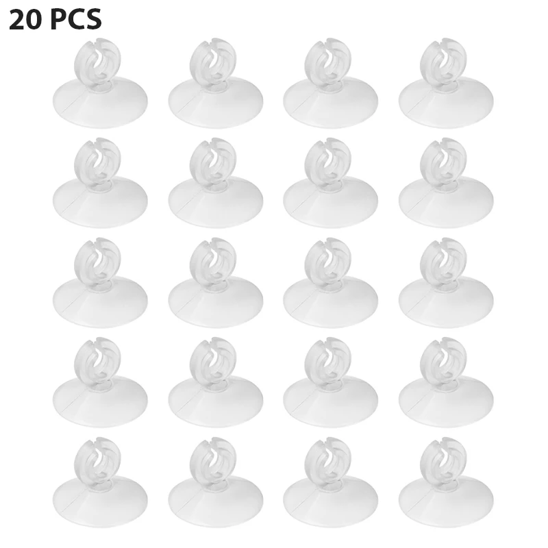 20 Pcs Aquarium Supplies Air Hose Suction Cup Fish Tank Accessories 4*6 Hose Fixed Oxygen Pump Air Hose Clamp