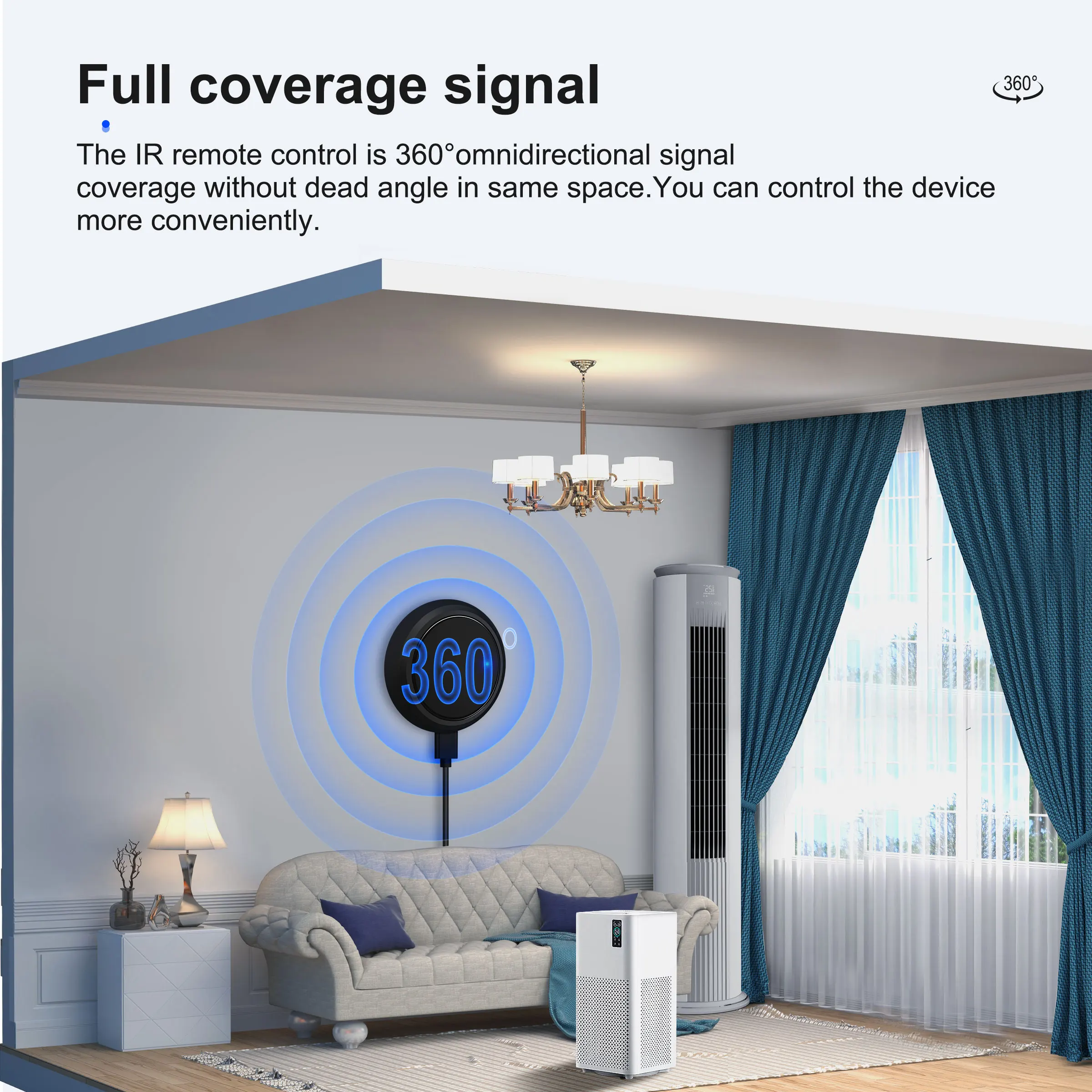 GIRIER Tuya WiFi Smart IR Remote Control Hub Universal Infrared Remote Controller Blaster for TV AC Works with Alexa Hey Google