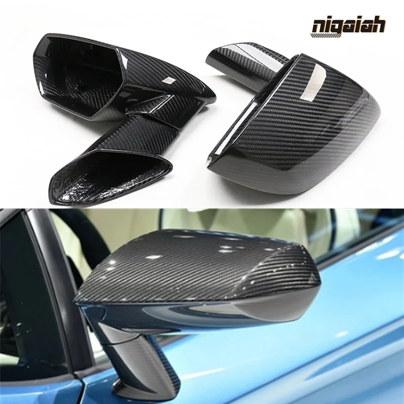 

Dry Carbon Fiber Replacement Rear View Side Mirror Cover For Lamborghini calf OEM Mirror 2018 2019 2020 2021