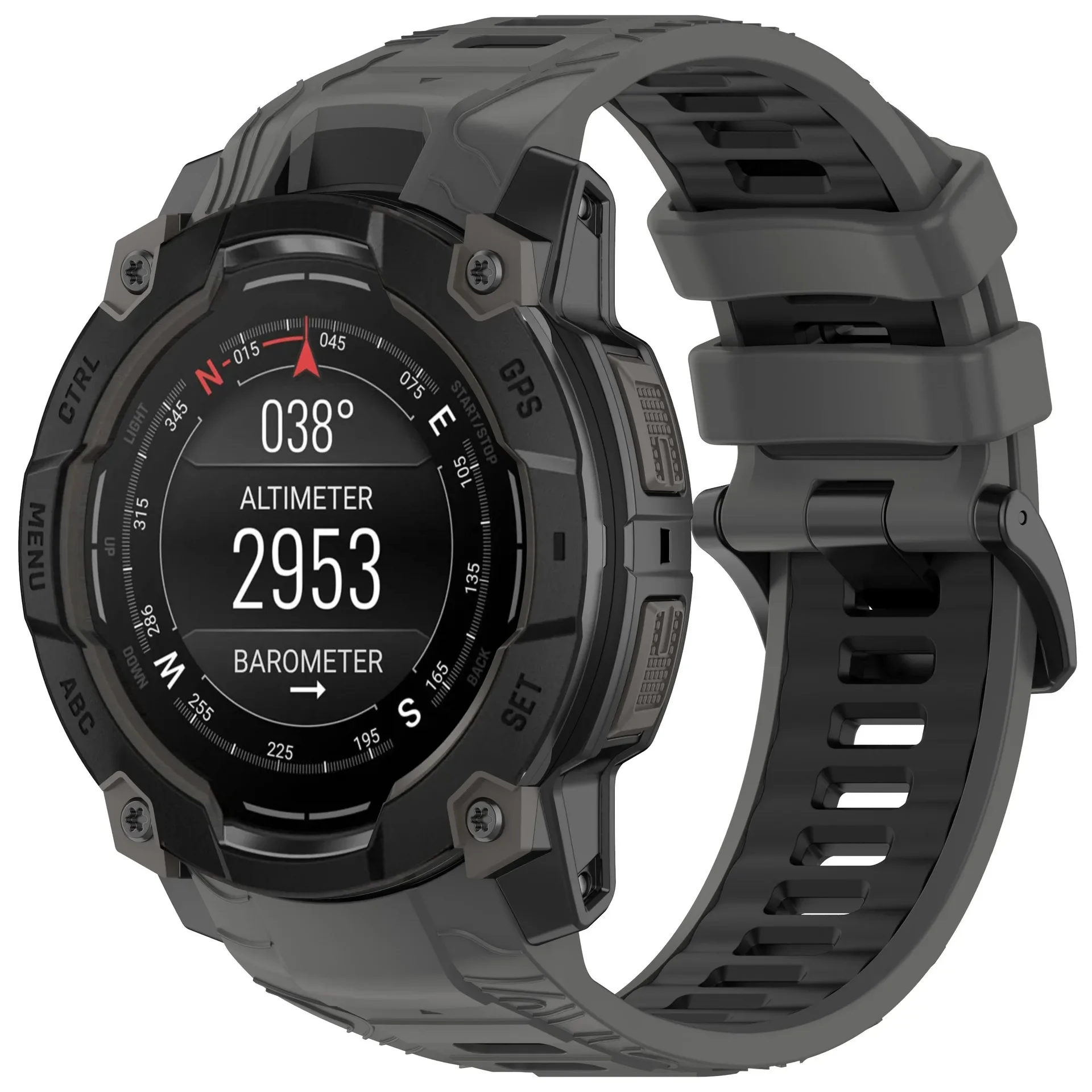 Silicone Two-Tone Soft Breathable Lightweight Watch Strap