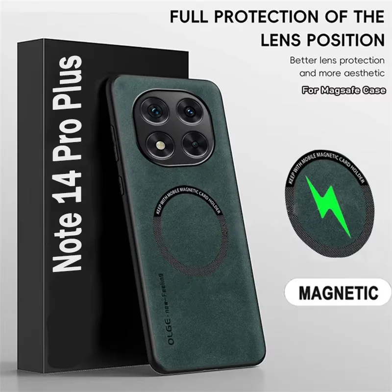 Premium Magnetic Luxury Leather Shockproof Case - Stylish Protection