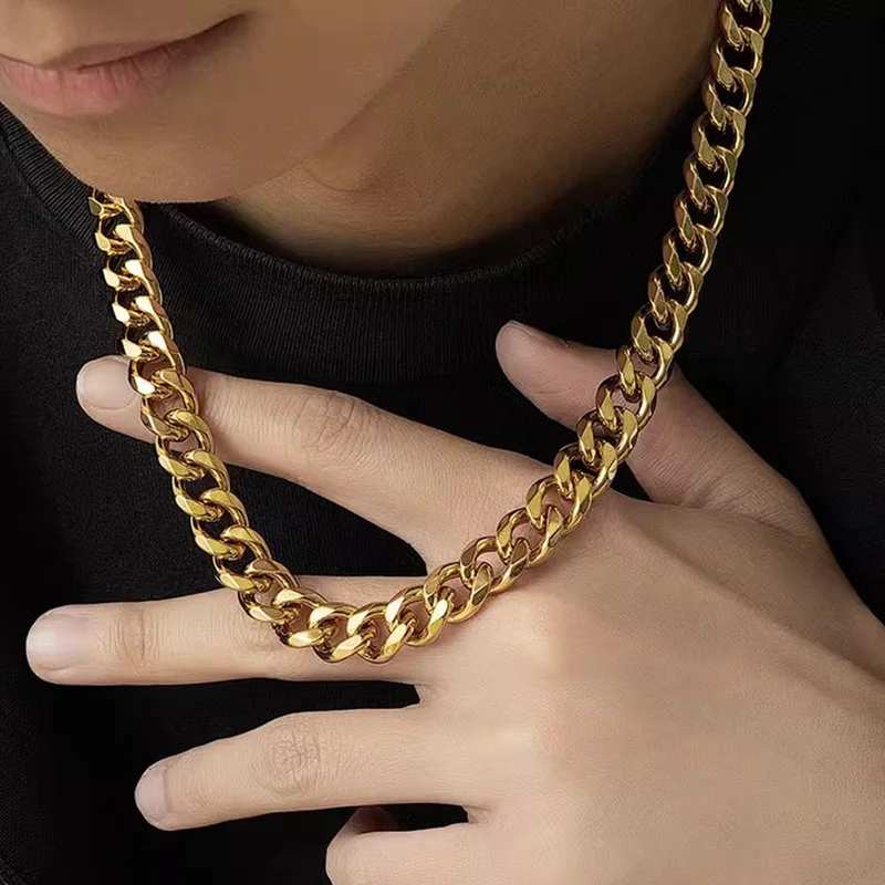 3 5 Stainless Steel Cuban Link Chain Classic Punk