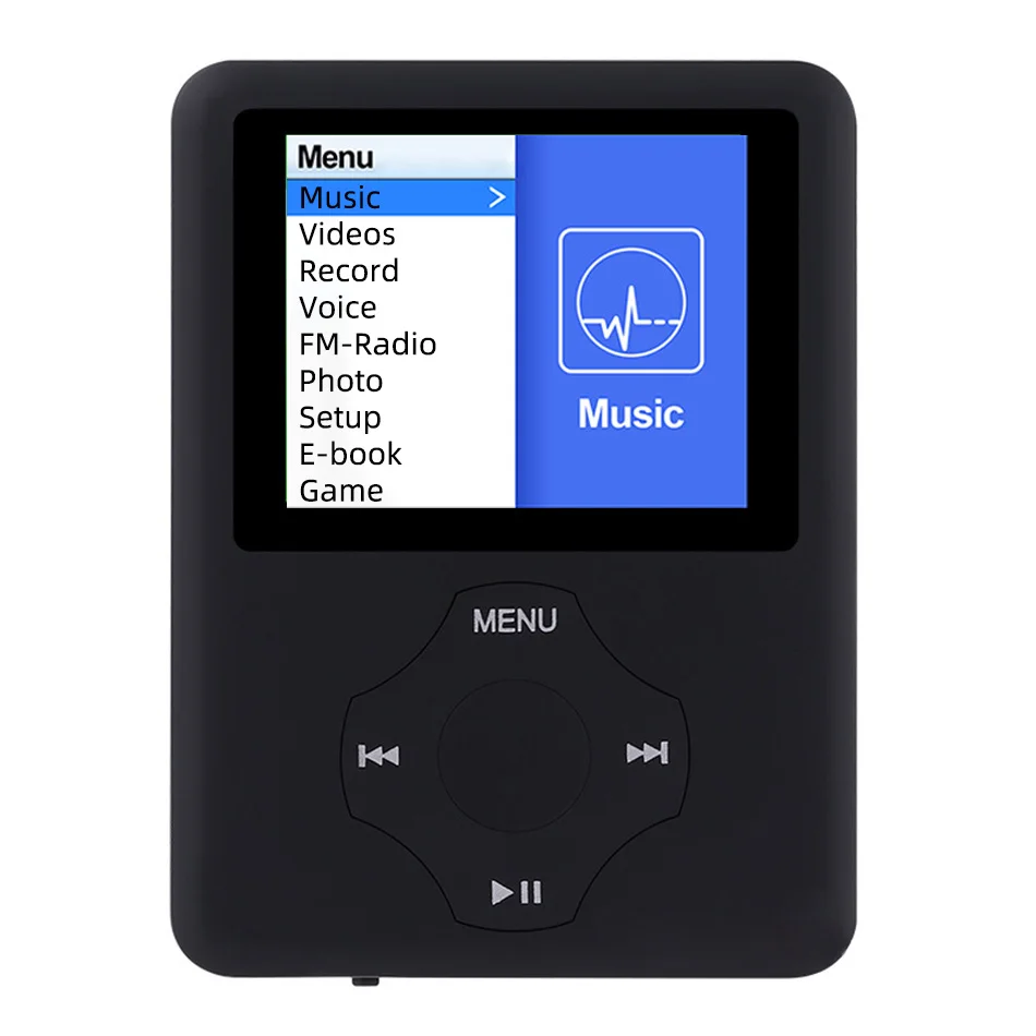 1.8" 4th LCD video music game MP4 player E-book FM radio voice recorder with micro SD card slot kids children study gift mp4 player music player mini media player