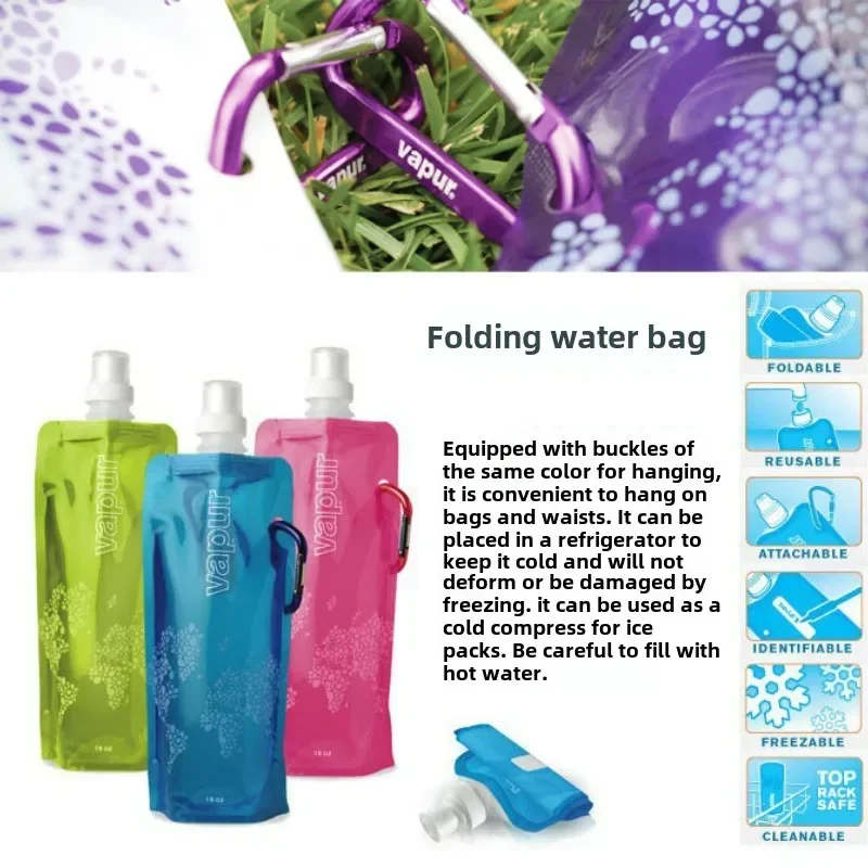 500ml Portable Ultralight Collapsible Water Bottle 2
