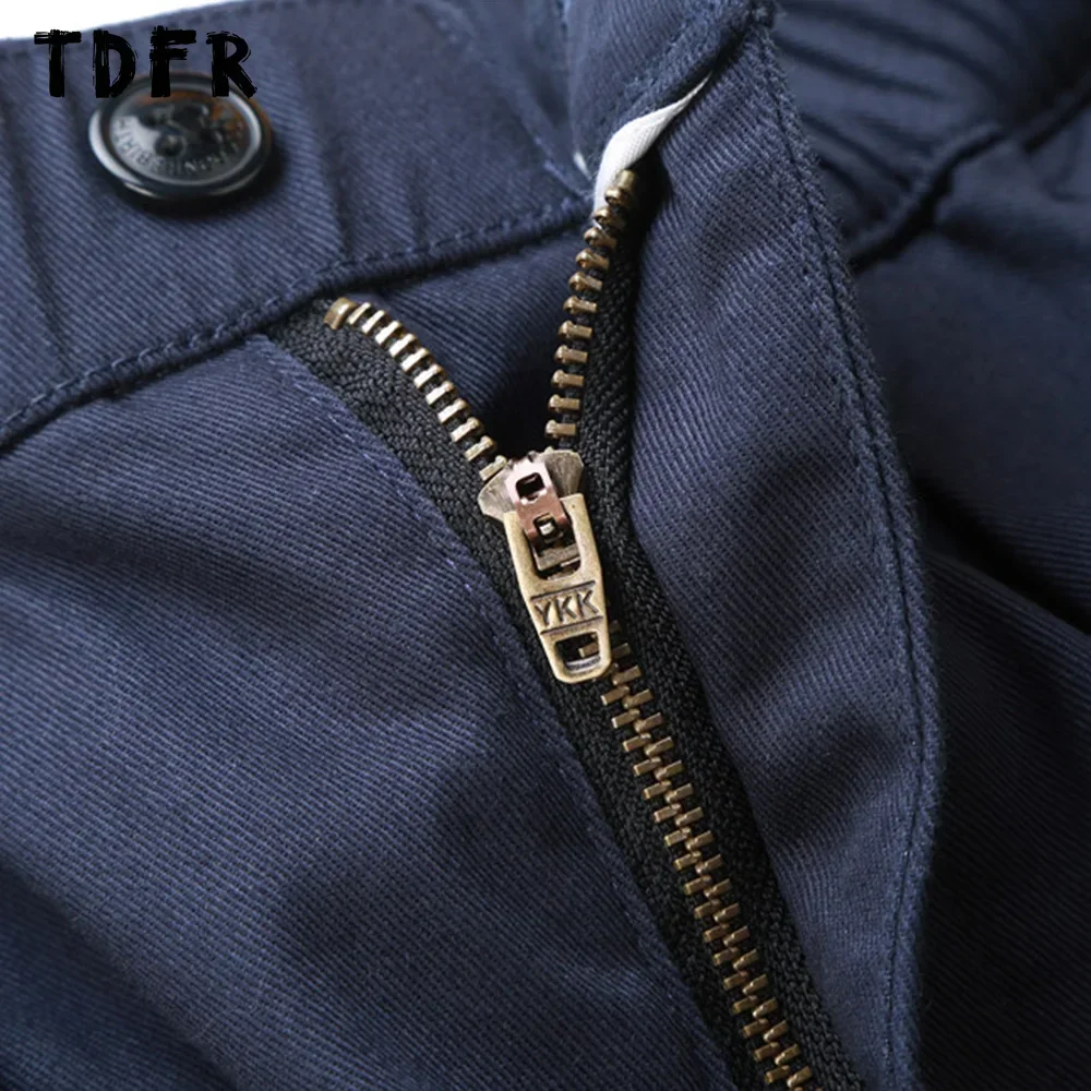 Solid Color Wide Leg Cargo Pants Mens Baggy Pleated Streetwear Elastic Waist Casual Loose Trousers Men casual pants