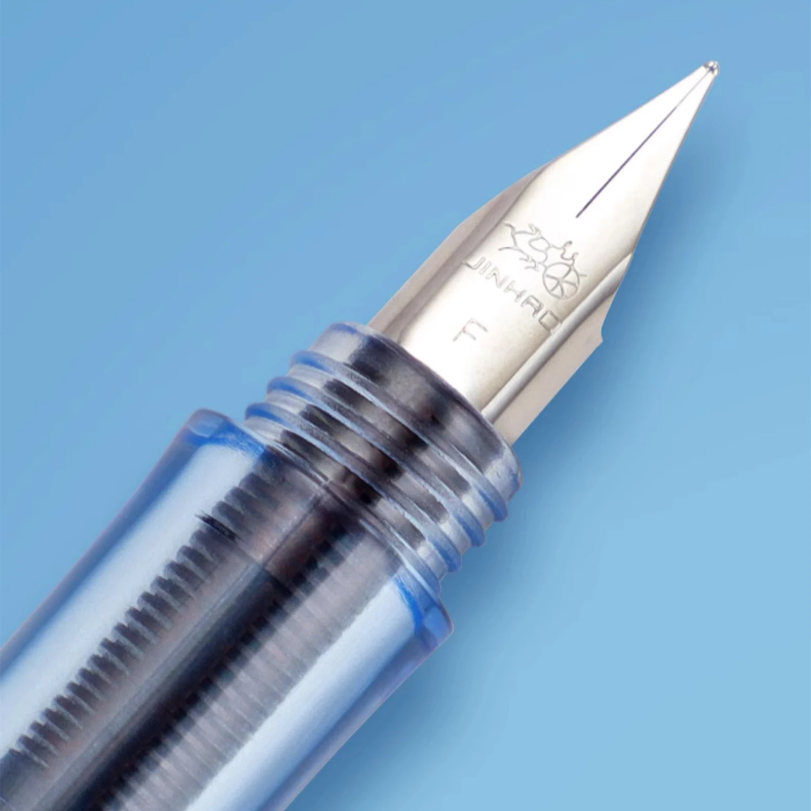 Jinhao-Shark Fountain Canetas, F Nib Caneta Tinta Escrita para Caligrafia, Material de Escritório Empresarial, Papelaria Estudante, Novo, 0,5mm