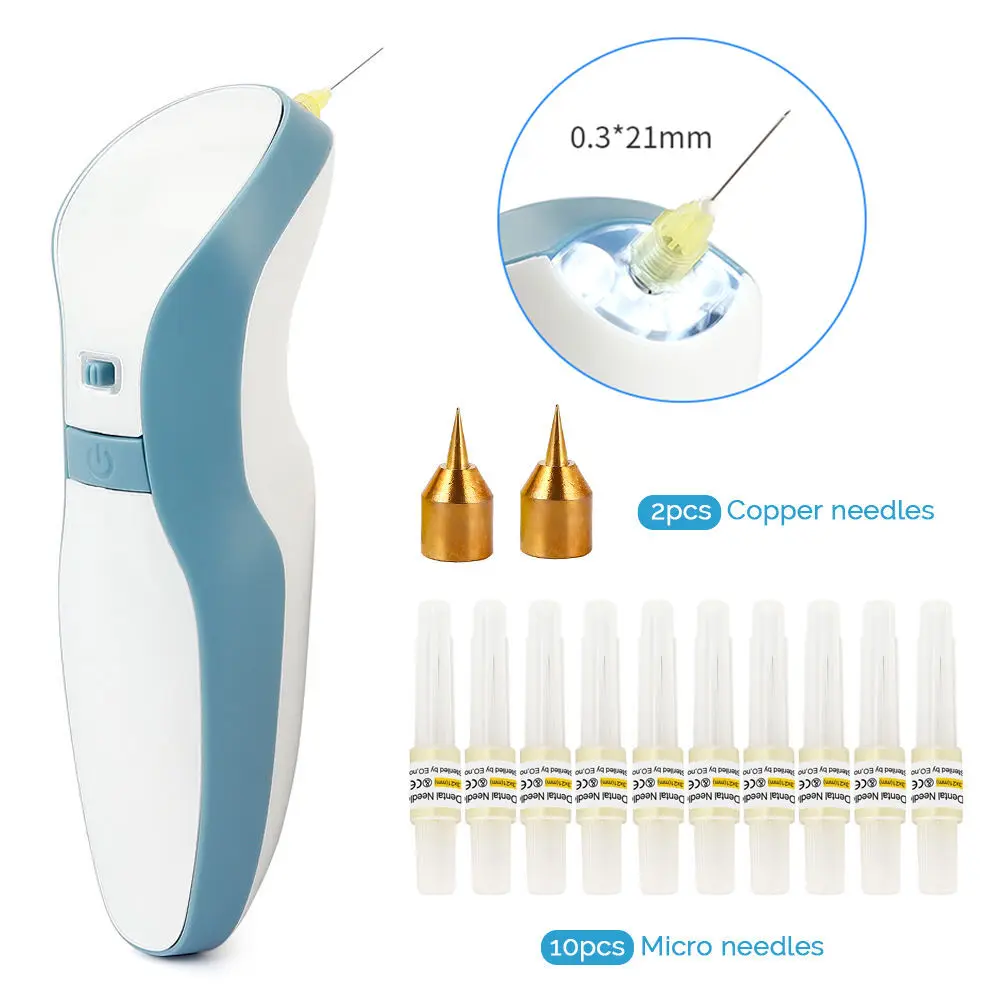 Plasma Freckle Dark Spot Removal Pen With Needles Laser Skin Tag Wart Scar Remover Wrinkle Removal Device Eyelid Lifting Pen
