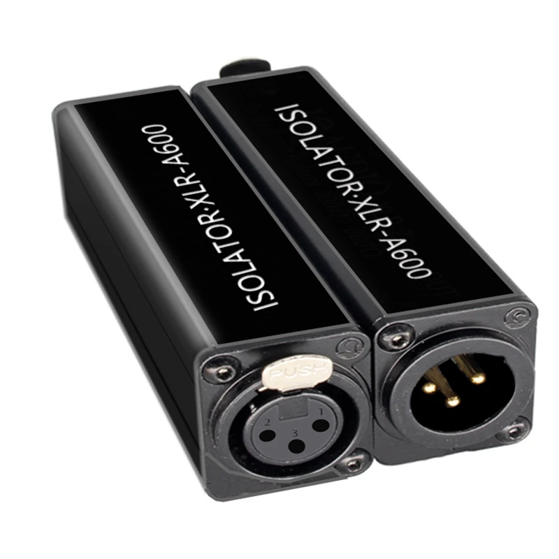 1 PCS Audio Cable Isolator XLR Eliminates Noise Ground Loop Audio Isolator Eliminates Noise Easy Install
