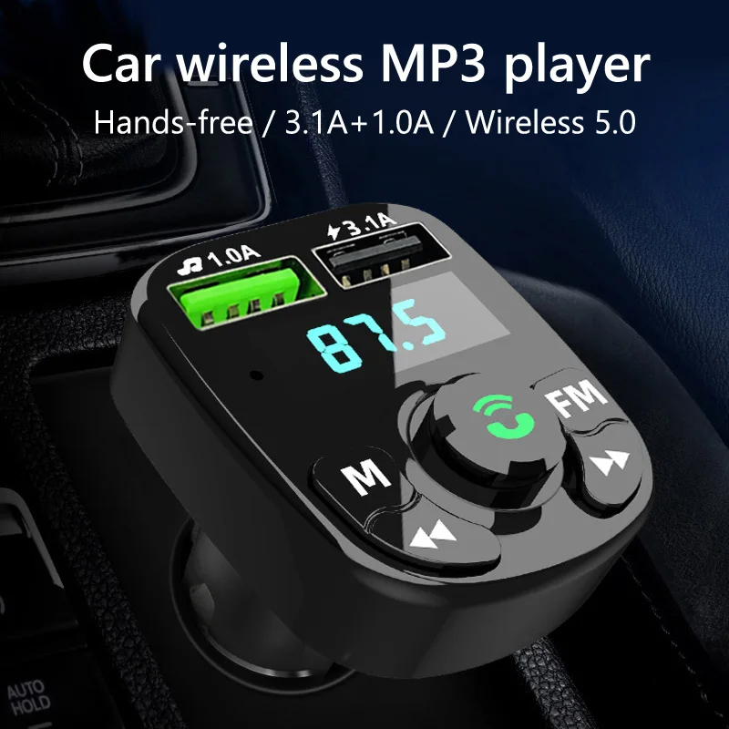 Mp3 Player Car Phone Music Adapter Bluetooth FM Transmitter Car