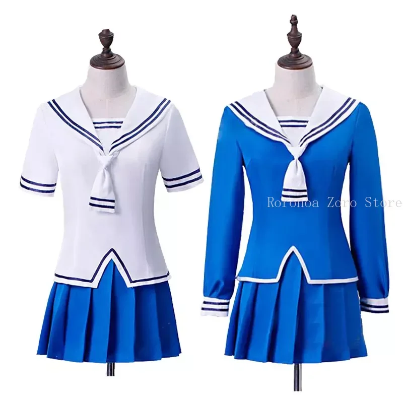 

Anime Fruits Basket Honda Tohru Cosplay Costumes JK Japanese School Uniform Aldult Woman Short Skirt Halloween Suit