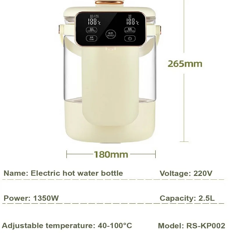  Instant Hot Water Dispenser for Mineral Water/Bottled Water -  Portable Electric Kettle, Travel Electric Kettle Fast Boil Automatic  Shut-Off Small Capacity Electric Kettle?2100W: Home & Kitchen