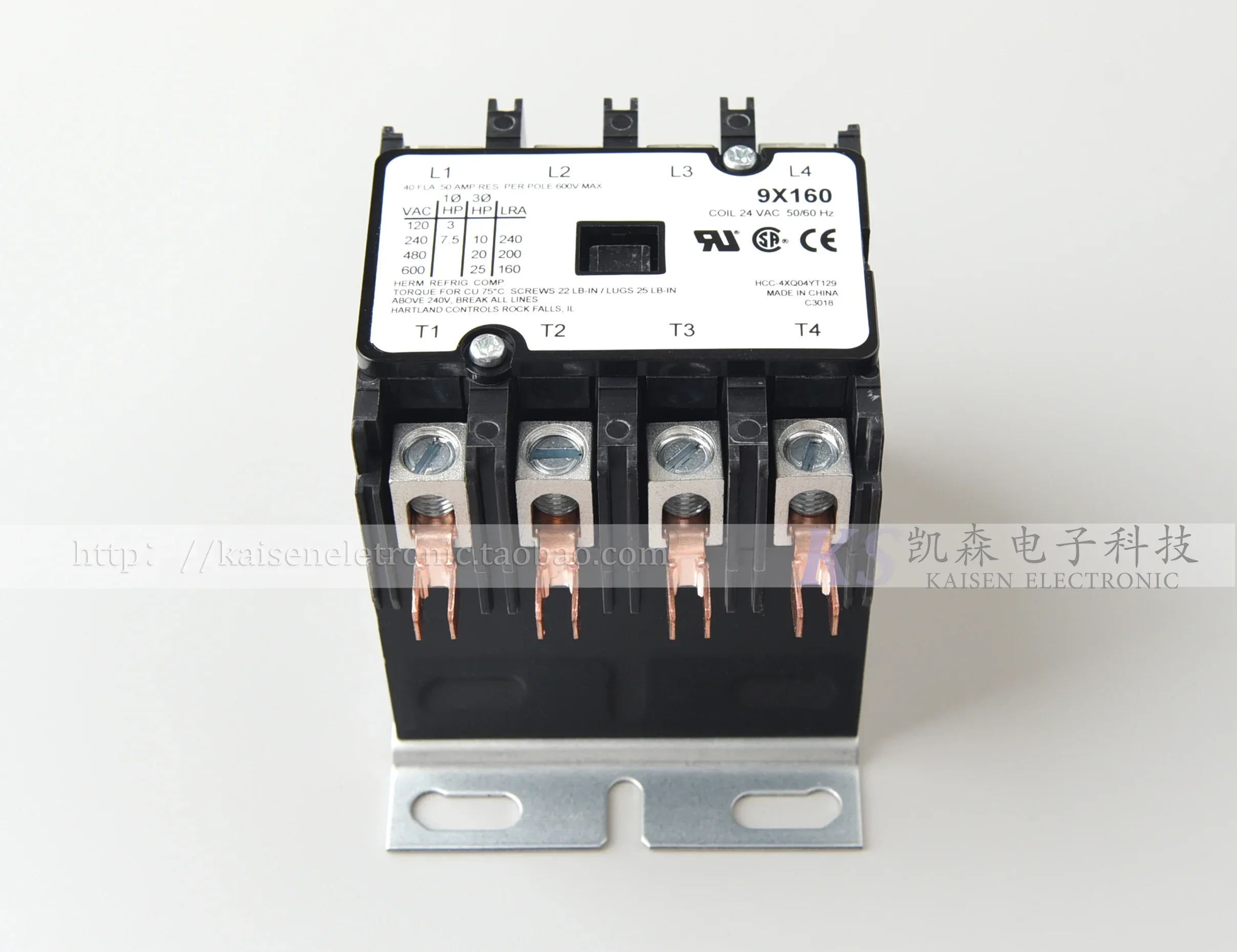 Contactor de CA para cortador de Plasma, 9x160 HCC-4XQ04YT129, 24V, 40a ...