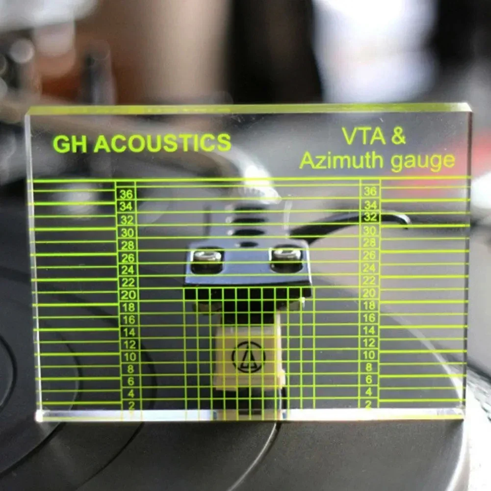 Turntable Cartridge Tonearm VTA Balance Measuring Azimuth Horizontal Adjustment Ruler Tool For LP Vinyl Record Player Phonograph