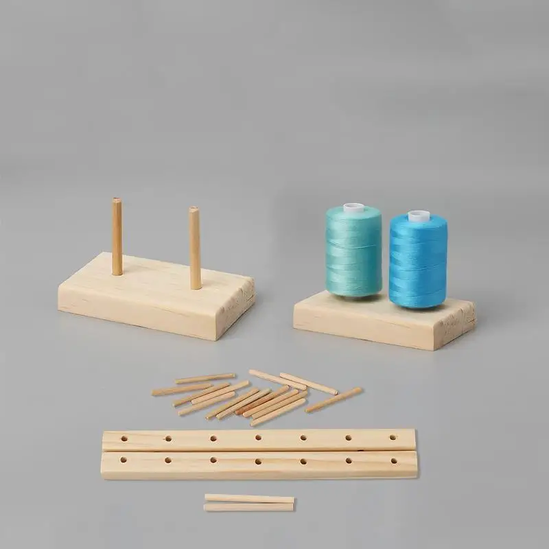 Wooden Spool Organizer Sewing Thread Storage Bracket Roll Needlework Tools Accessory DIY Apparel Needlework Storage