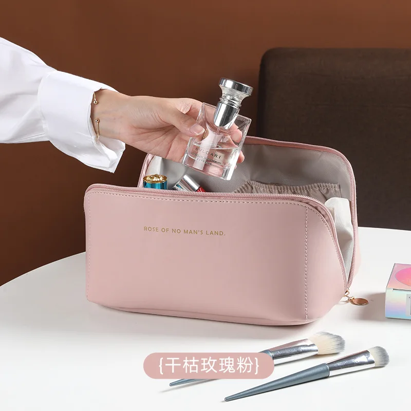 Checkered Pillow Bag Makeup Bag Women's Large Capacity Portable Ins Travel  Cosmetics Wash Bag Storage Bag - AliExpress