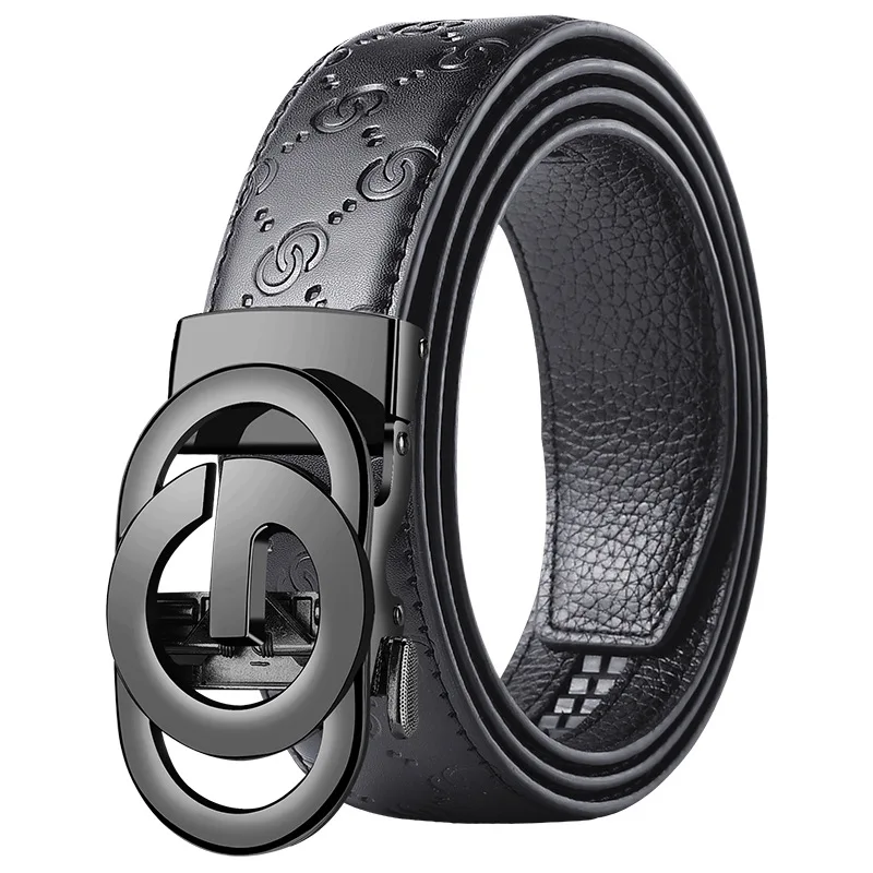 Fashion Business Men’S Belt Genuine Luxury Brand Metal Buckle Belt High-Quality PU Leather Soft Belt With Cargo Pants Jeans BEST SELLERS