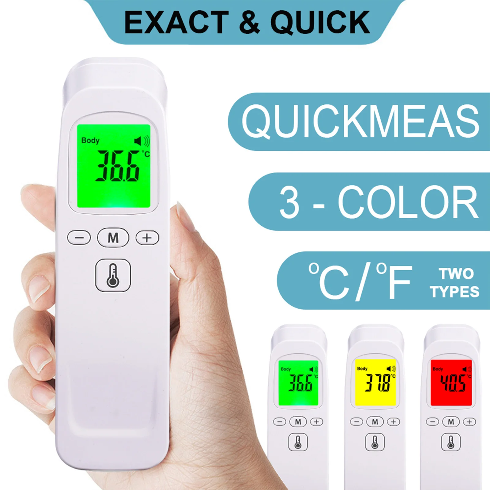 Infrared Thermometer Forehead Thermometer Ear Thermometer Mini Digital Baby Temperature Gauge Kids Adults