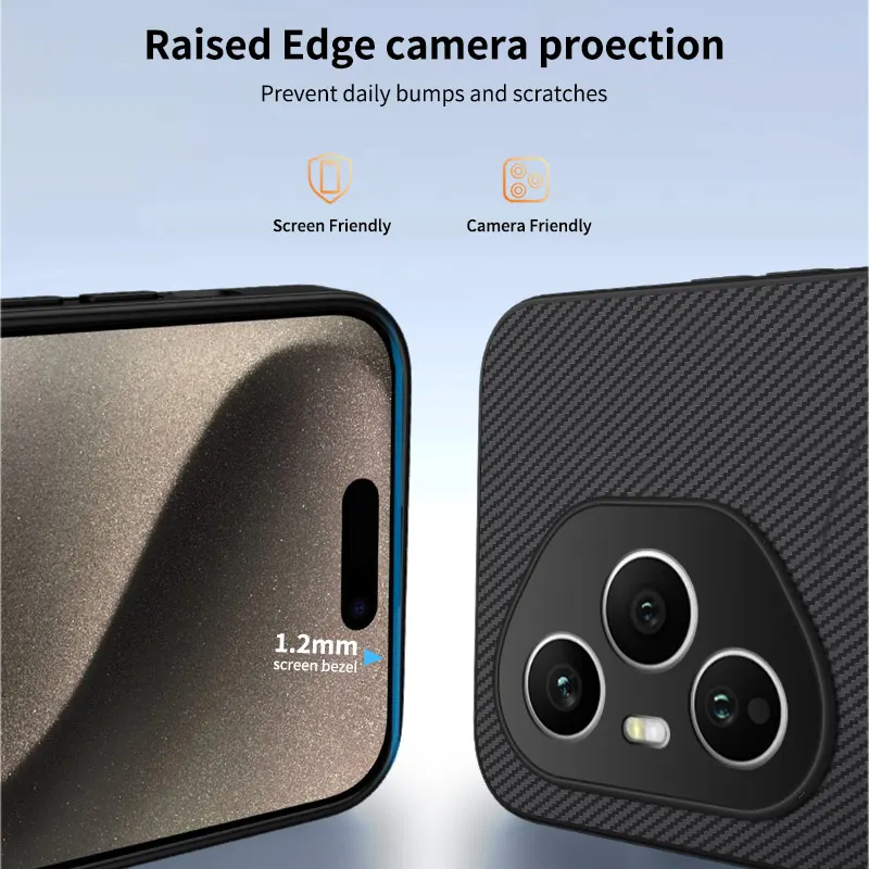 Premium Soft Silicone Carbon Fiber Magnetic Protective Phone Case Cover