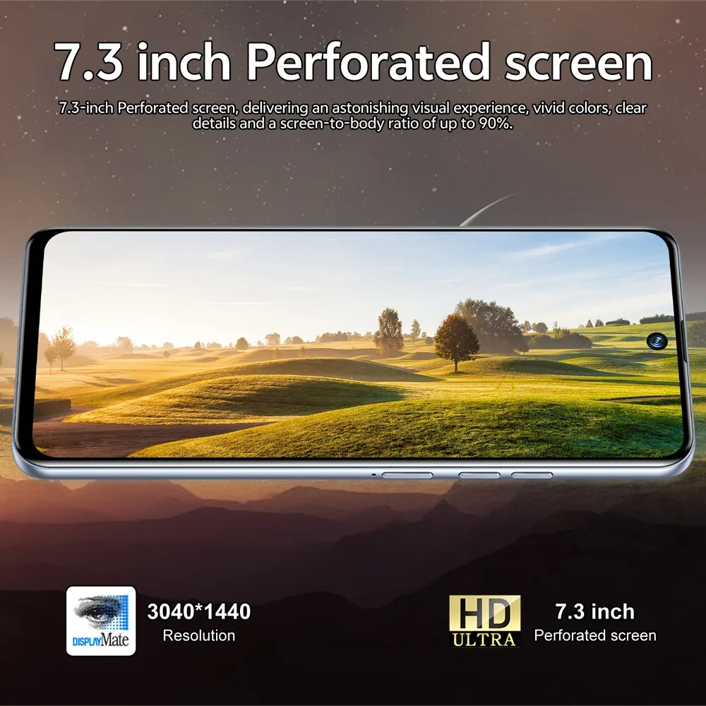 K-Touch Mobile Phones M18 Pro Max Smartphone Android 15 Cell Phone 7.3 Inch Face Unlock 8000mAh Battery 5G Dual SIM 16+48MP Camera Global Version Cellphones