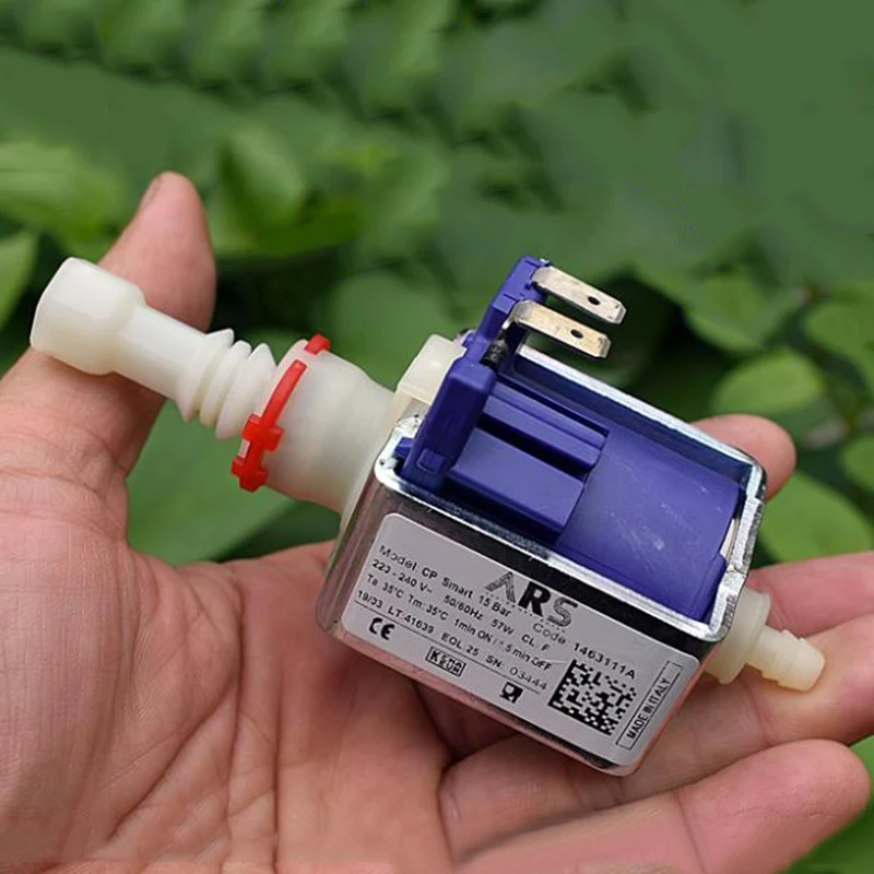 ARS AC 220V-240V 57W Mini Electromagnetic Pump Coffee Machine Water Pump Plunger High Pressure Flow 450 cc/min