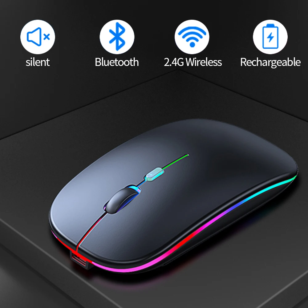 Wireless Mouse Computer Bluetooth Mouse Wirelesss Rechargeable Mause Ergonomic Silent Mouse