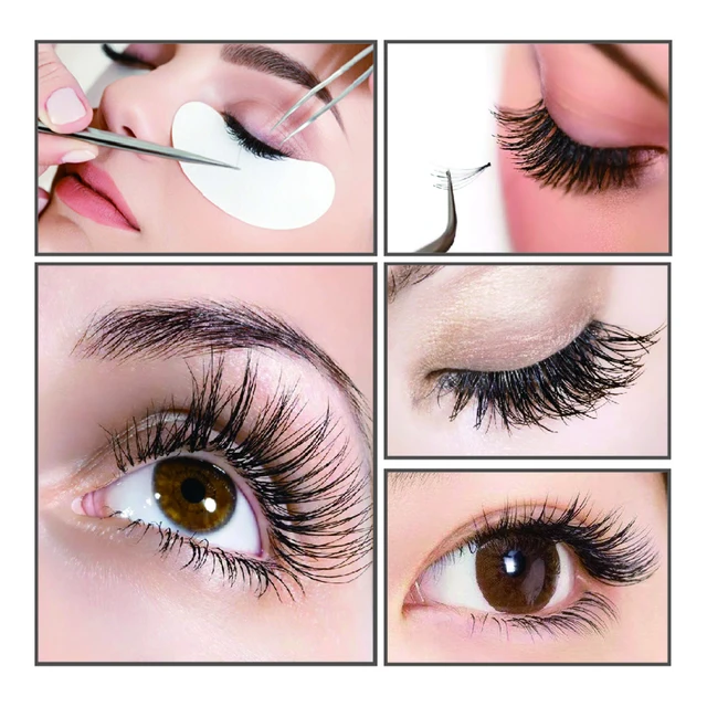 20/50/100pcs Eye Patches Eyelash Extension Under Eye Pads Makeup Eyelash Patches Tip Stickers Pads For Eyelash Extension Makeup 6