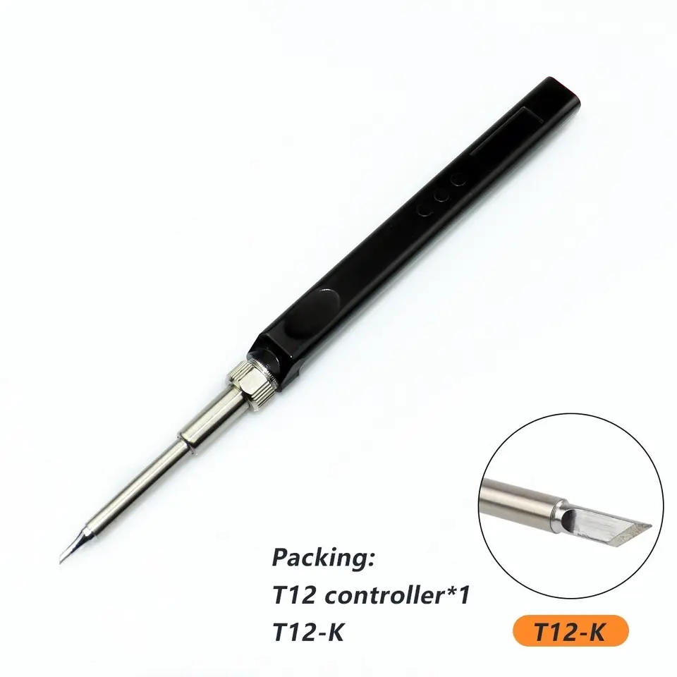 JV100 T12 OLED Mini Electric Soldering Iron Kit PD USB-C Repair Tool Adjustable Temp Portable Solder Welding Station Heat Pencil image 19