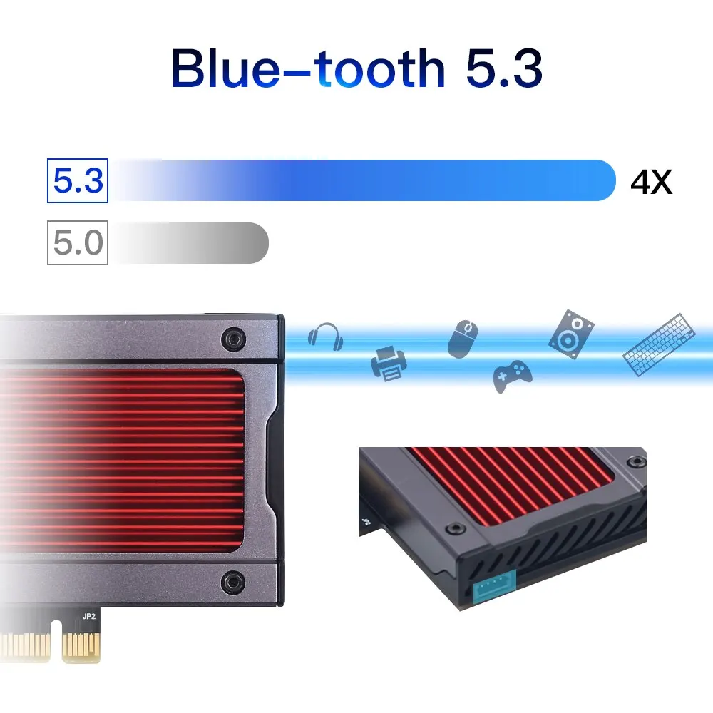 FENVI AXE3000 WiFi 6E AX210 Wireless 2.4G/5G/6GHz 5374Mbps WiFi6 802.11AX/AC PCI Express Network Card For Bluetooth 5.3 Adapter