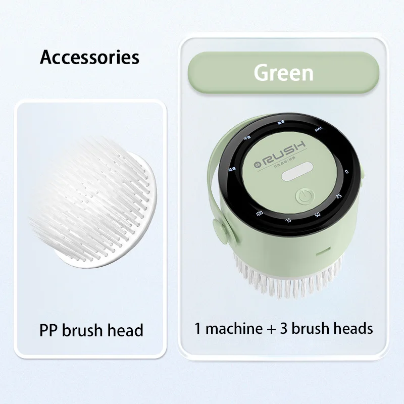 Green cleaning brush