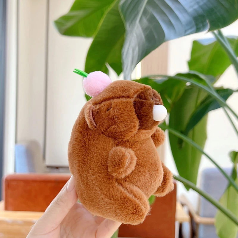 Llavero De Peluche Capibara Con Gafas De Sol – Colgante Felpa 12 Cm, Diseño Cute, Para Mochila O Llaves | Regalo Niñas, Decoración
