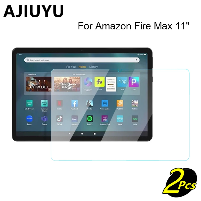 2PcsTemperedGlassForAmazonFireMax11SteelfilmTabletScreenFor