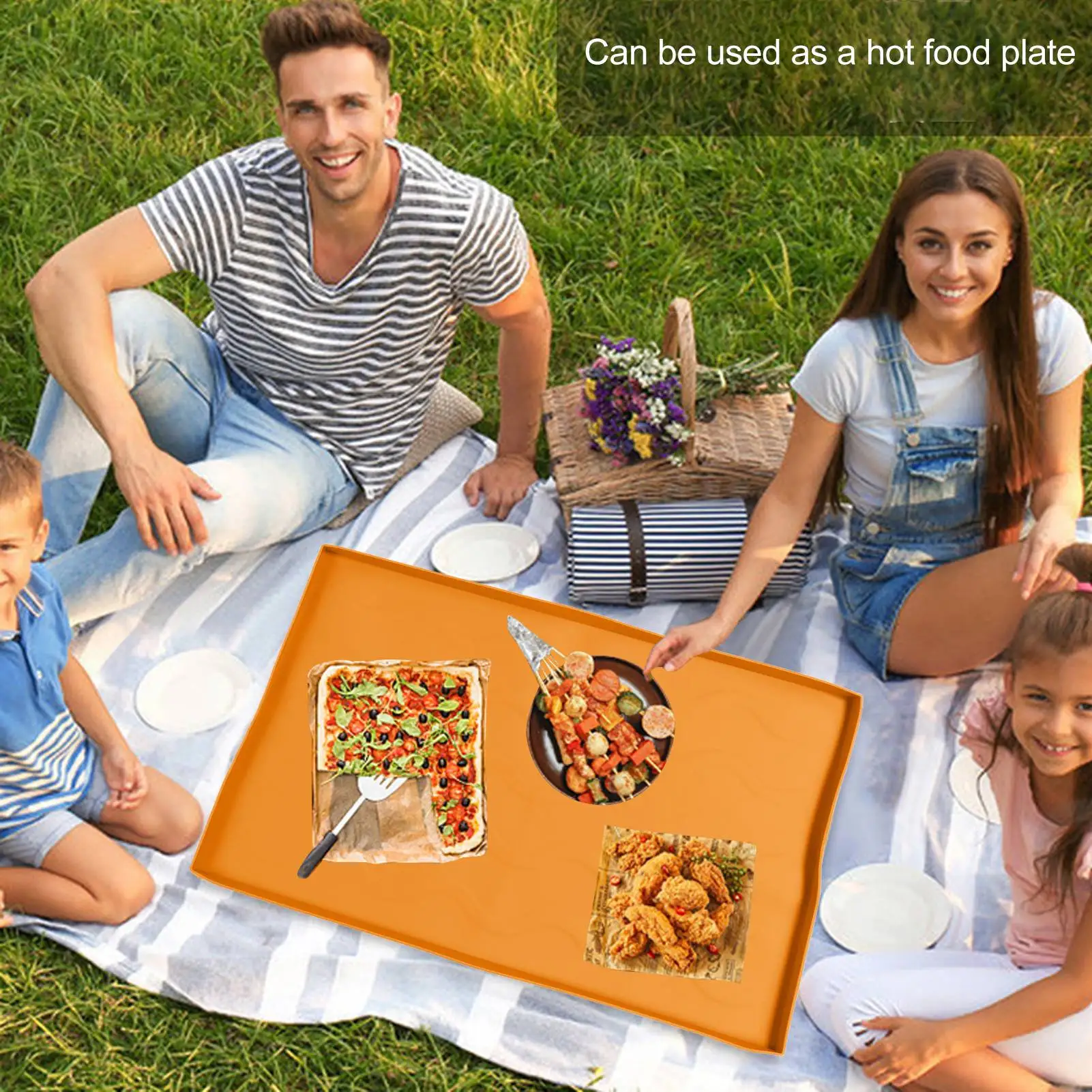 Grill Mat Silicone Blackstone Griddle Top Cover Anti Sticky Grill Protective Cover Mat 22/28/36inch Grey