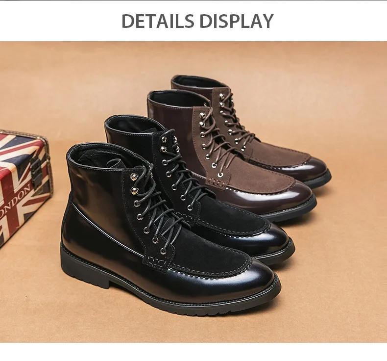 Men's Leather Dress Boots