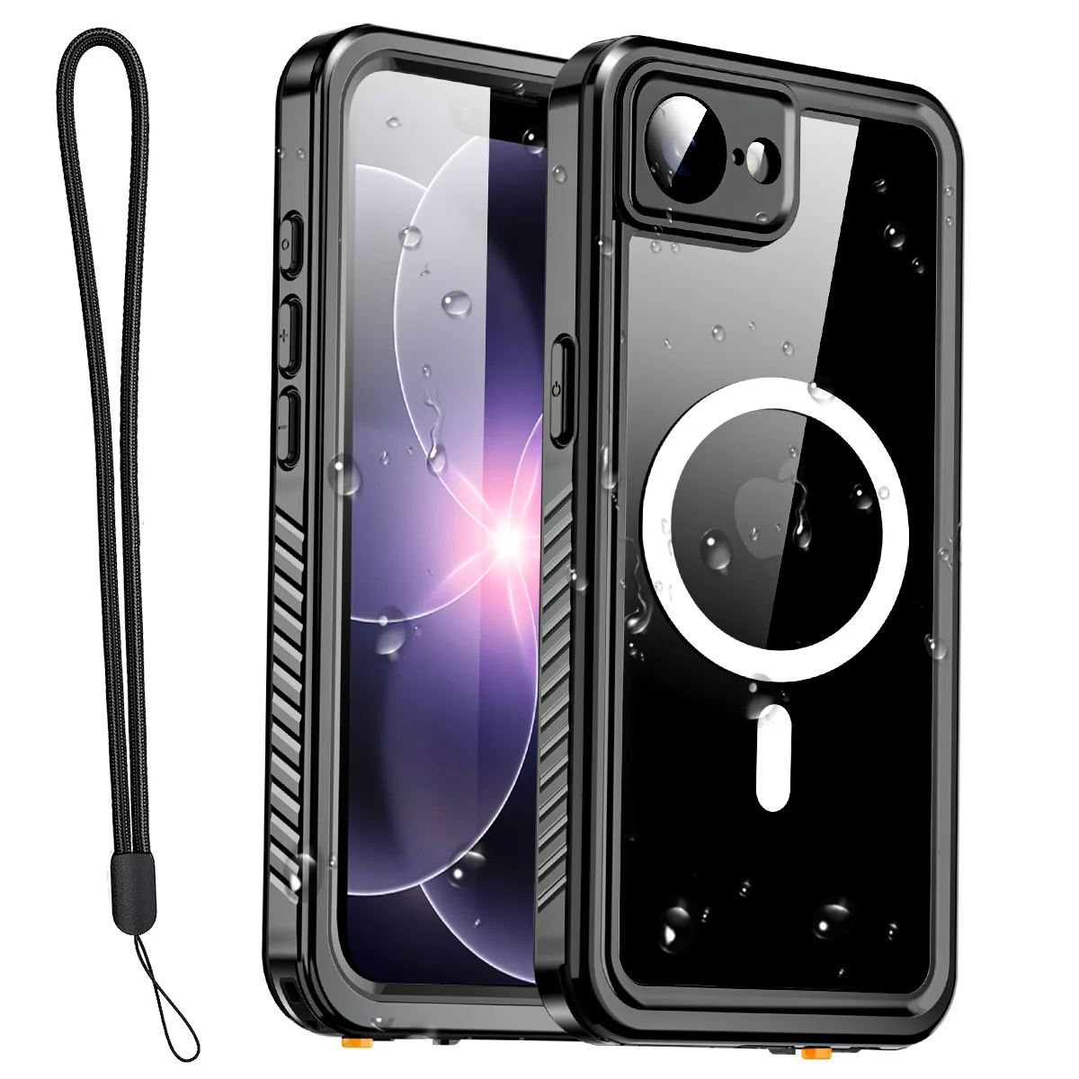 Durable IP68 Waterproof Metal Phone Case with Magsafe Magnetic Cover
