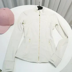 Rose Gold Slim Fit Sport Fitness Jacket with Stand Collar - XXL - size 10   62.50k (Ivory platinum)