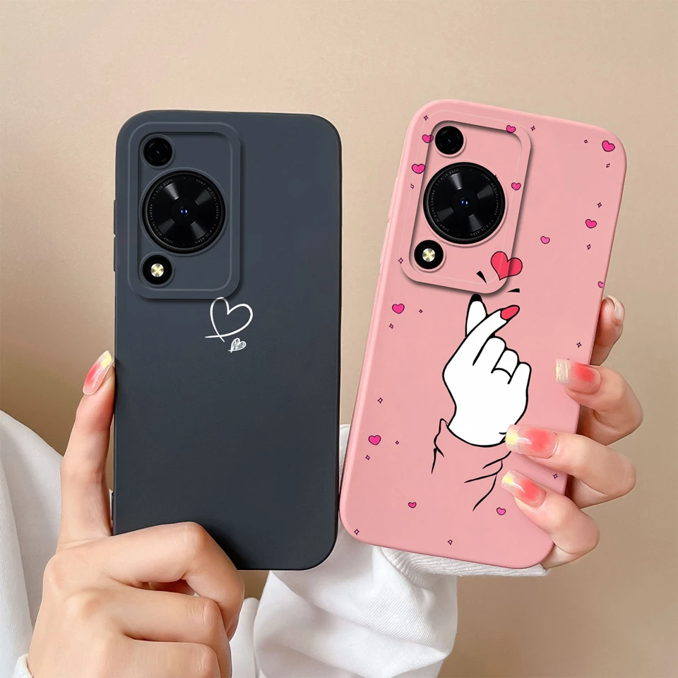 Colorful Love Heart Liquid Durable Shockproof Phone Case