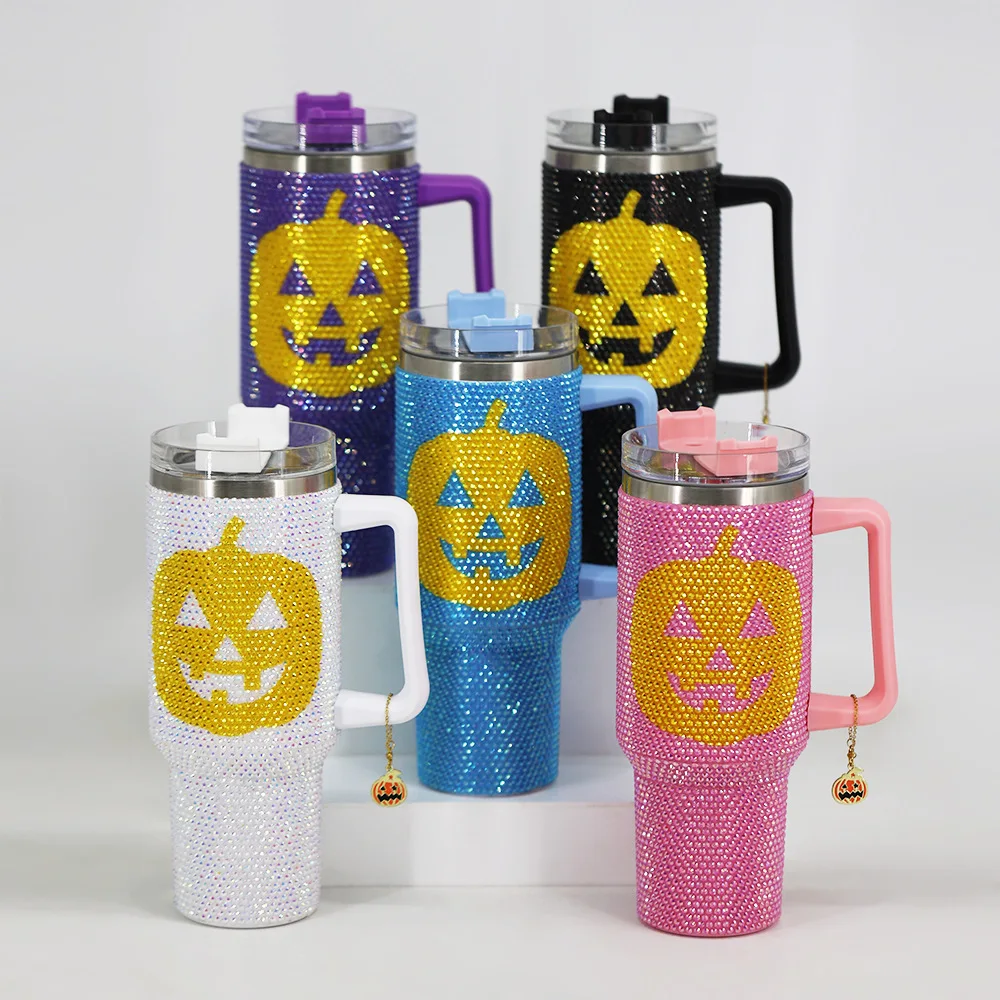 25pack blanks 40oz Travel Mugs Stainless Steel Vacuum Insulated 40oz Travel Tumbler with Handle