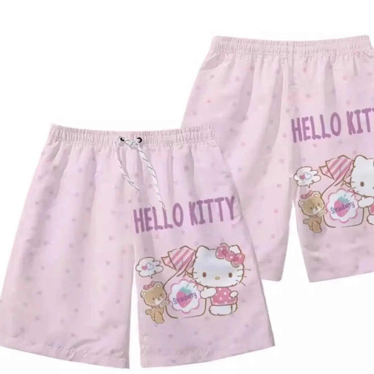 KIDS' SHORT WITH FRILL HEM COOL CAT