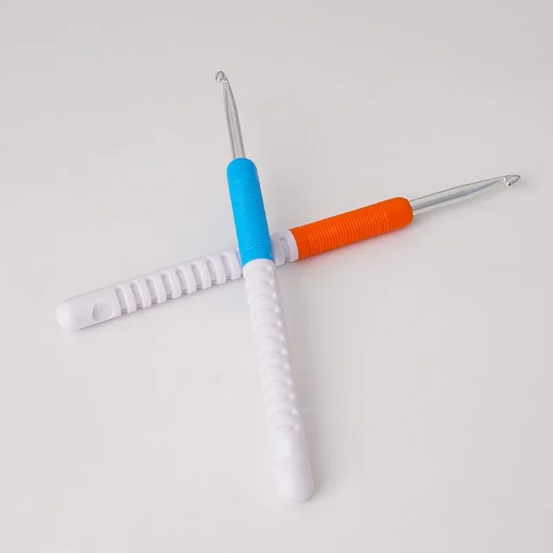 ABS Double Color Plastic Handle Crochet A Set of 9 Specifications Sweater Knitting Tools New Double Color DIY Set Crochet