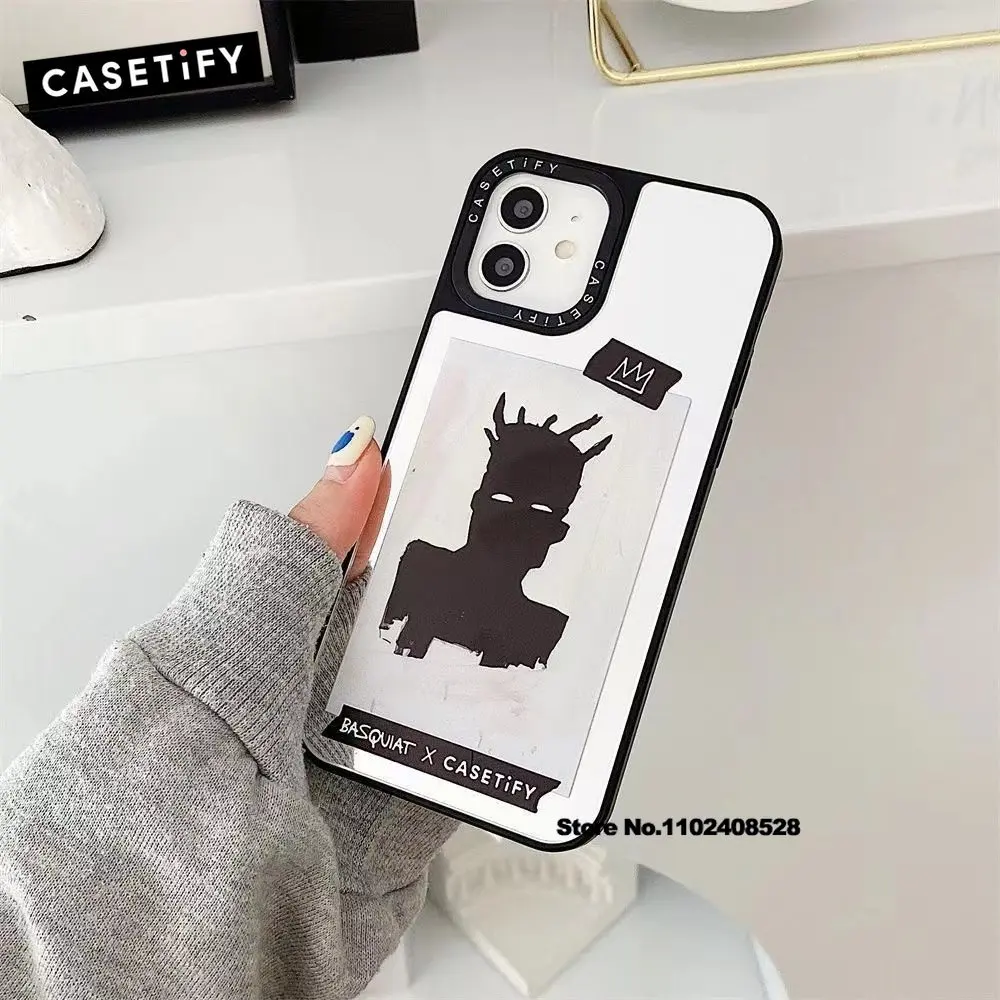 Casetify Korean Label Sticker Phone Cases For iPhone 14 13 12 11 Pro