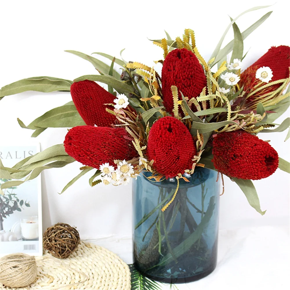 

High Quality Banke Wood Dried Flower Decorative Wedding Centerpiece Flower Floral Arrangement Farmhouse Home Boho Decoration DIY