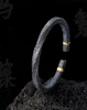 M Ö Bius Ring Adjustable Bangles Silver Plated High End Male Personalized Retro Cuff Bracelet Hip Hop Party Jewelry Gift 6