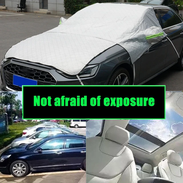 Car Windshield Snow Cover, Half Car Cover Top Waterproof All Weather, Winter  car Cover Windproof Dustproof UV Resistant Snowproof Car Body Covers ,  Protects Your Windshield and Roof(SUV), Full Car Covers 