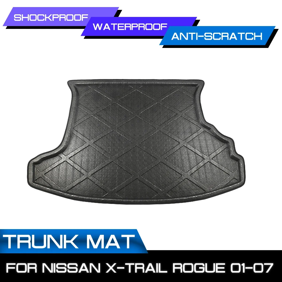 

Автомобильный коврик, ковер для Nissan X-Trail Rogue 2001 2002 2003 2004 2005 2006 2007, задний багажник, защита от грязи