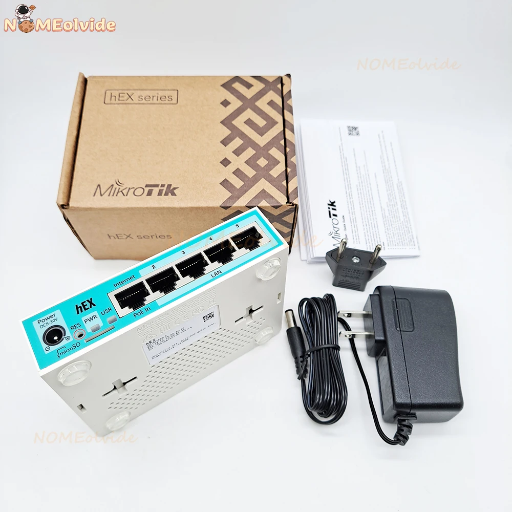 MikroTik有線LANルーターhEX【RB750Gr3】 Amazon.com: Mikrotik hEX RB750Gr3 5-port Ethernet Gigabit