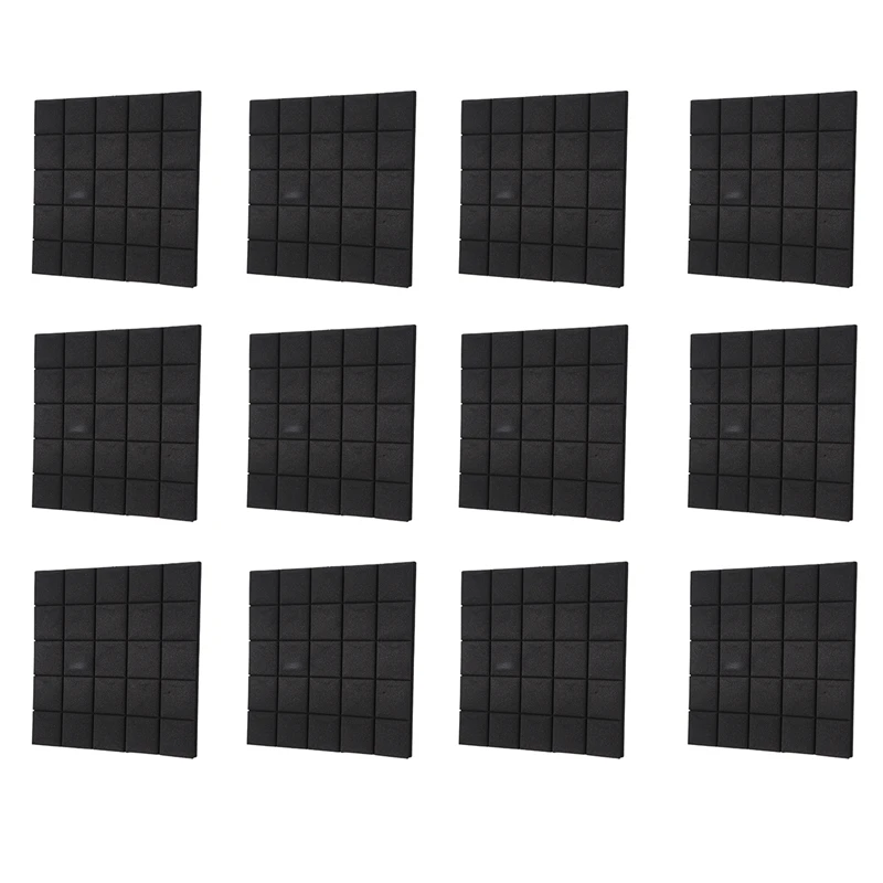 

12 Pack Sound Proof Foam Panels Acoustic Foam Panels 1.2X20x20inch For Recording Studio, Game Room, Bedroom