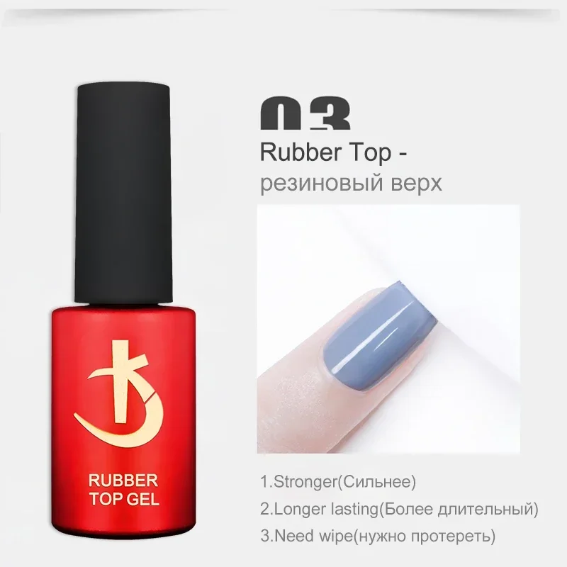 KODI JYJ Latest Thick Nail Base Coat 7ml Gel Varnish for Nail Manicure Semipermanent Rubber Base and Top Gel Nail Polish Gellak 3