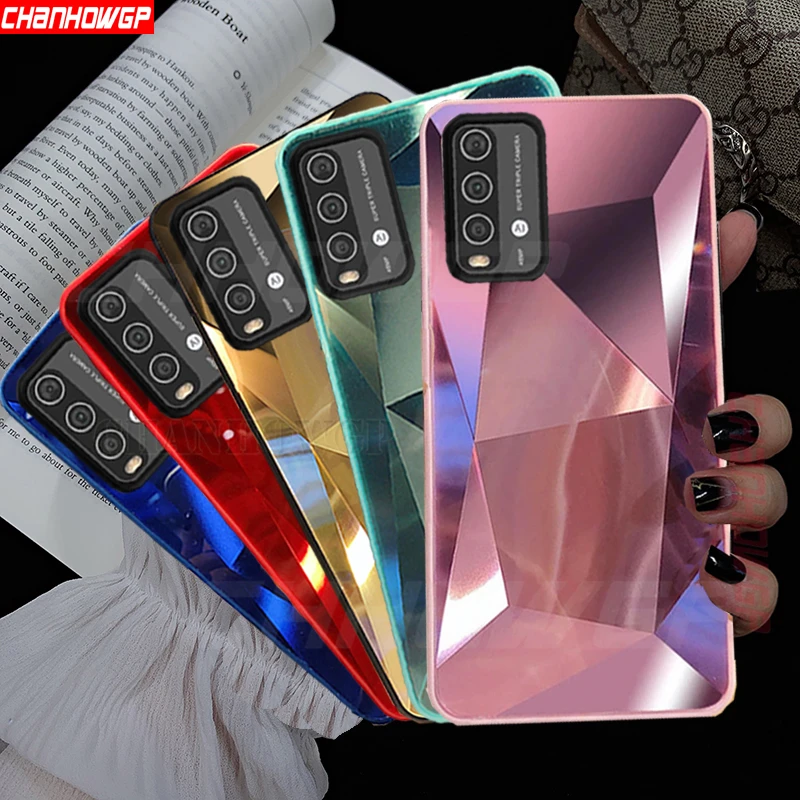 Чехол для Xiaomi Redmi 9 T блестящий зеркальный Мягкий силиконовый чехол с рамкой чехлы